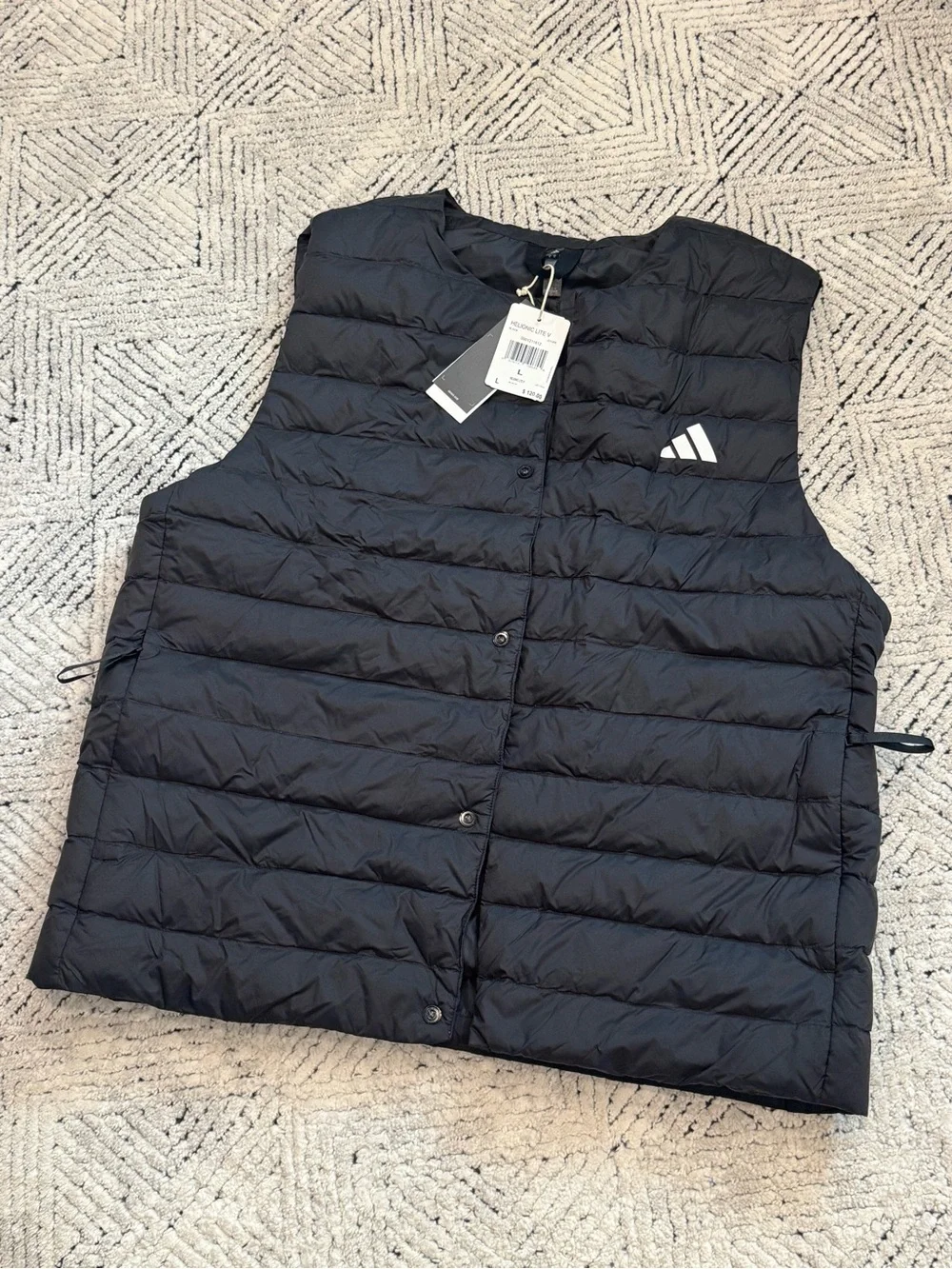 NWT Adidas Helionic Light Down Vest Black Men’s Large JD1085